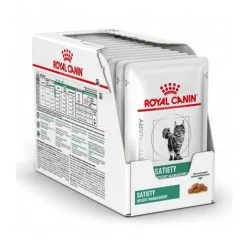Royal Canin Veterinary Diet Satiety Support Weight Management Pour Chats Emincés 12 Sachets 85 G