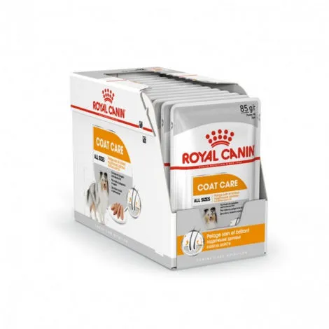 Mousse Royal Canin Coat Care Pour Chien - 12 Sachets Fraîcheur 85 G 1 Mousse Royal Canin Coat Care Pour Chien - 12 Sachets Fraîcheur 85 G