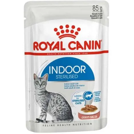 Patee Chat Royal Canin Indoor Sauce 12x85g 2 Patee Chat Royal Canin Indoor Sauce 12x85g – Image 2
