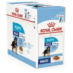 Chiot Royal Canin Maxi - Viande š Salsa - 10 Enveloppes X 140 Gr
